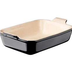 Le Creuset Stoneware Ovenschaal Rechthoekig, 26x20cm ebbenzwart