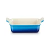 Le Creuset Stoneware Ovenschaal Rechthoekig, 19x15cm azure
