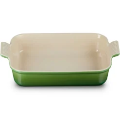 Le Creuset Stoneware Ovenschaal Rechthoekig, 32x25cm bamboo green