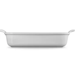 Le Creuset Stoneware Ovenschaal Rechthoekig, 32x25cm white