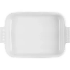 Le Creuset Stoneware Ovenschaal Rechthoekig, 32x25cm white