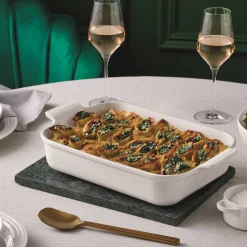 Le Creuset Stoneware Ovenschaal Rechthoekig, 32x25cm white