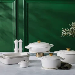 Le Creuset Stoneware Ovenschaal Rechthoekig, 32x25cm white