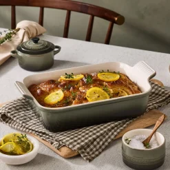 Le Creuset Stoneware Ovenschaal Rechthoekig, 26x20cm Thyme