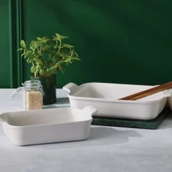 Le Creuset Stoneware Ovenschaal Rechthoekig, 26x20cm white