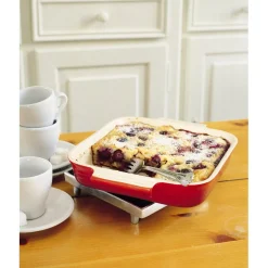Le Creuset Stoneware Ovenschaal Rechthoekig, 19x15cm kersenrood