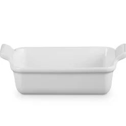 Le Creuset Stoneware Ovenschaal Rechthoekig, 19x15cm white