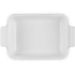 Le Creuset Stoneware Ovenschaal Rechthoekig, 19x15cm white