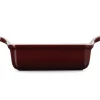 Le Creuset Stoneware Ovenschaal Rechthoekig, 19x15cm garnet