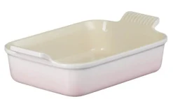 Le Creuset Stoneware Ovenschaal Rechthoekig, 32x25cm shell pink