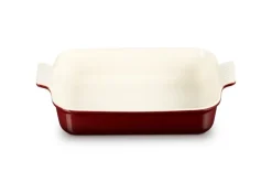 Le Creuset Stoneware Ovenschaal Rechthoekig, 32x25cm garnet