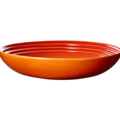 Le Creuset Stoneware Pastabord, 22cm oranjerood