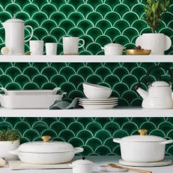 Le Creuset Stoneware Saladeschaal, 24cm white