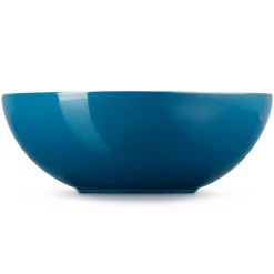 Le Creuset Stoneware Saladeschaal, 24cm deep teal