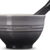 Le Creuset Stoneware Vijzel met Stamper, 11,5cm flint