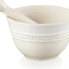 Le Creuset Stoneware Vijzel met Stamper, 11,5cm meringue