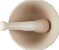 Le Creuset Stoneware Vijzel met Stamper, 11,5cm meringue