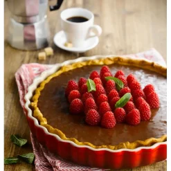Le Creuset Tartelette- en Quichevorm, 28cm kersenrood