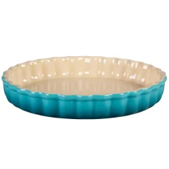 Le Creuset Tartelette- en Quichevorm, 28cm caribbean blauw