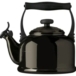Le Creuset Tradition Fluitketel, 2,1L ebbenzwart