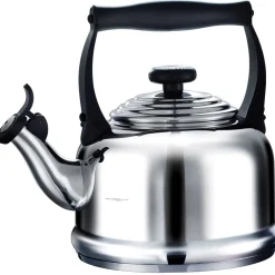 Le Creuset Tradition Fluitketel, 2,1L RVS
