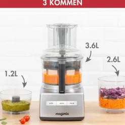 Magimix CS 5200 XL Premium Foodprocessor, mat chroom