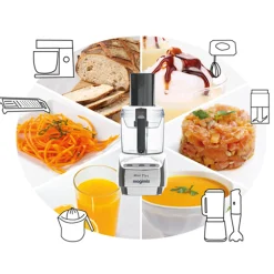 Magimix Le Mini Plus Foodprocessor, chroom