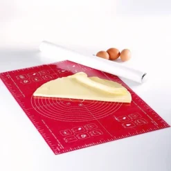 Mastrad Pastry Bakmat F45210, 60x40cm rood