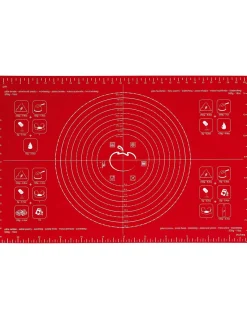 Mastrad Pastry Bakmat F45210, 60x40cm rood