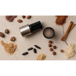 Microplane Spice Mill Nootmuskaatmolen, RVS/zwart