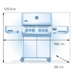 Napoleon Prestige 500 RSIB Gasbarbecue, zwart