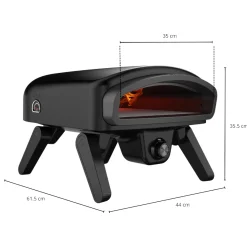 Nero 14 Pizzaoven Gas, midnight