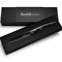 Nesmuk Janus Folder Zakmes, 8,5cm berkenhout zwart