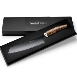 Nesmuk Janus Koksmes, 18cm karelisch berkenhout