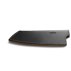 Nesmuk Messenbeschermer Leer Koksmes, 14cm