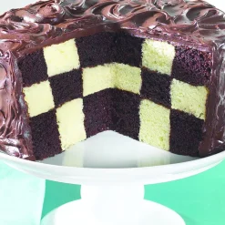 Nordic Ware Checkerboard Cakeverdeler, 20cm rood