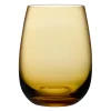 Nude Colored U Waterglazen, 4 stuks amber