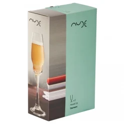 Nude Heads Up Champagneglazen, 0,24L 2-delig