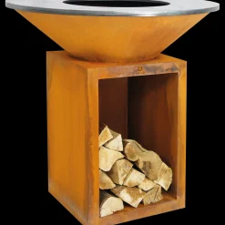 Ofyr Classic+ Storage Corten 85 Vuurschaal
