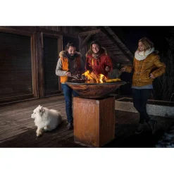 Ofyr Classic+ Storage Corten 85 Vuurschaal