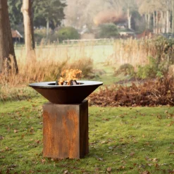 Ofyr Classic+ Storage Corten 85 Vuurschaal