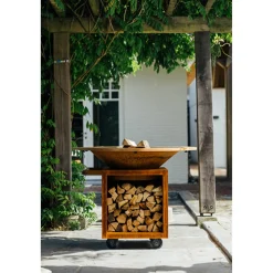 Ofyr Classic+ Storage PRO Corten 100 Vuurschaal