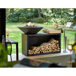 Ofyr Island+ Black 100 Buitenkeuken, teakhout