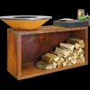Ofyr Island+ Corten 85 Buitenkeuken, keramiek