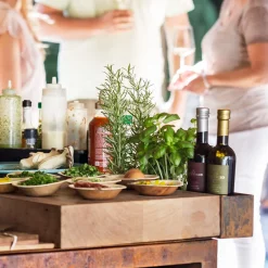 Ofyr Island+ Corten 100 Buitenkeuken, teakhout