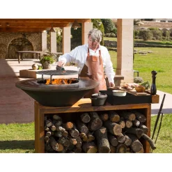 Ofyr Island+ PRO Corten 100 Buitenkeuken, keramiek