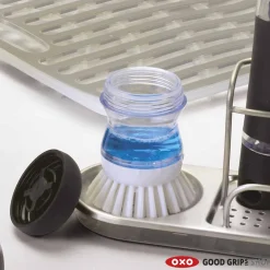 OXO Good Grips Handborstel met Zeepdispenser en Houder