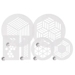 Plate-it Stencils Hexagon, 6-delig