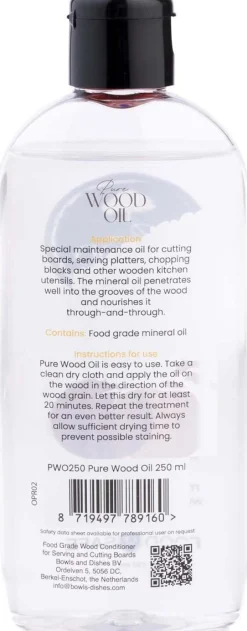 Pure Wood Snijplankolie, 0,25L