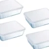 Pyrex Cook & Freeze Batch Cooking Schalenset, 4-delig 22x17cm